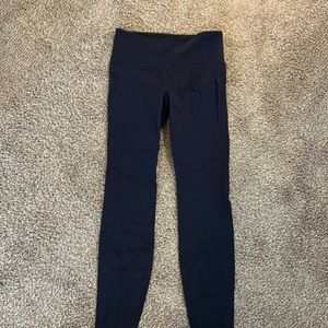 Athleta leggings, medium tall, navy